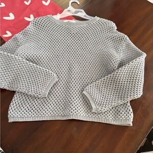 Mahina Heather Gray Crew Neck Sweater